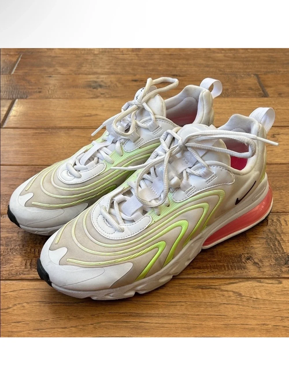 Nike Air Max 270 React ENG Watermelon Running Shoes Sneakers Womens Size 10.5